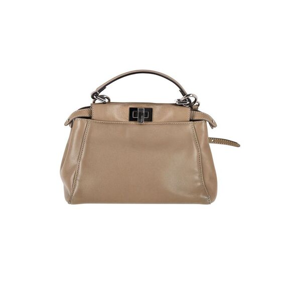 Fendi Peekaboo Mini in Beige Leather - Picture 1 of 12